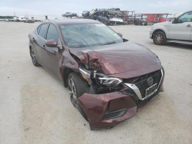 3N1AB8CV2MY301369 - 2021 NISSAN SENTRA SV RED photo 1