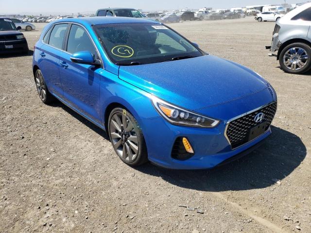 KMHH55LCXJU038865 - 2018 HYUNDAI ELANTRA GT BLUE photo 1