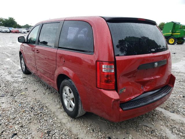 2D4RN4DEXAR280901 - 2010 DODGE GRAND CARA RED photo 3