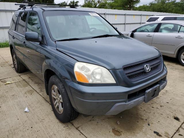 5FNYF18525B061639 - 2005 HONDA PILOT GRAY photo 9