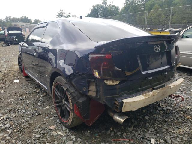 JTKJF5C71B3018476 - 2011 TOYOTA SCION TC ლურჯი ფოტო 3