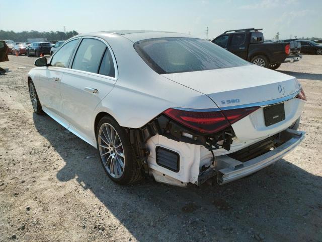 W1K6G7GB3NA098230 - 2022 MERCEDES-BENZ S 580 4MAT SILVER photo 3