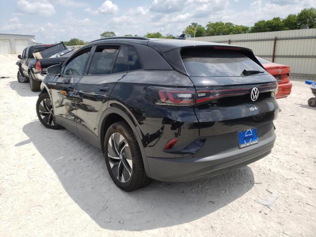 WVGTMPE27MP053761 - 2021 VOLKSWAGEN ID.4 PRO S შავი ფოტო 3