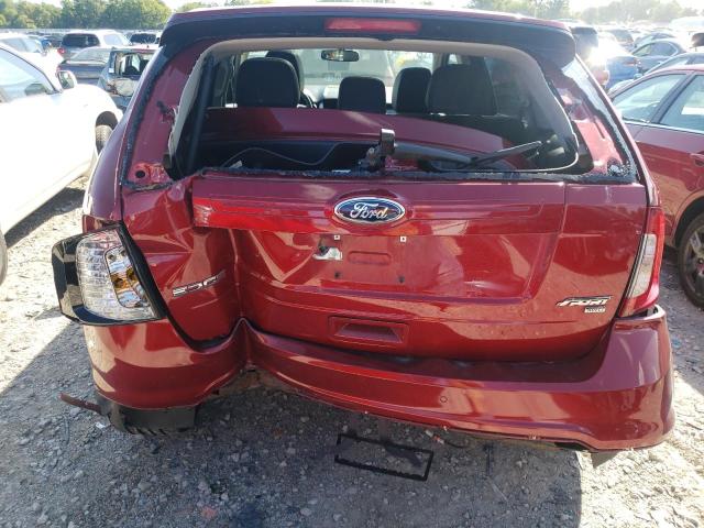 2FMDK4AK0DBA67586 - 2013 FORD EDGE SPORT MAROON photo 9