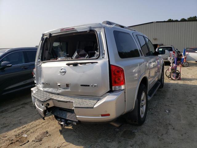 5N1BA08C69N601400 - 2009 NISSAN ARMADA SE SILVER photo 4