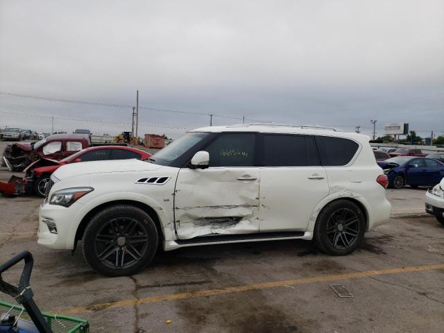 JN8AZ2NE0F9083660 - 2015 INFINITI QX80 WHITE photo 10