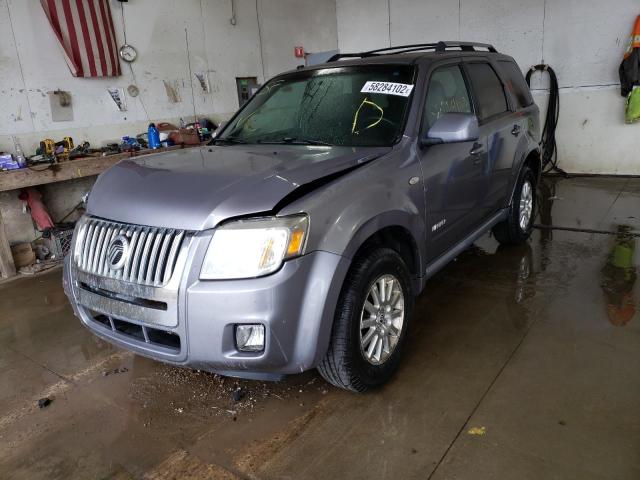 4M2CU97198KJ09684 - 2008 MERCURY MARINER PR GRAY photo 2