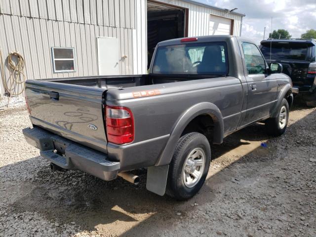 1FTYR10UX5PA23110 - 2005 FORD RANGER GRAY photo 4