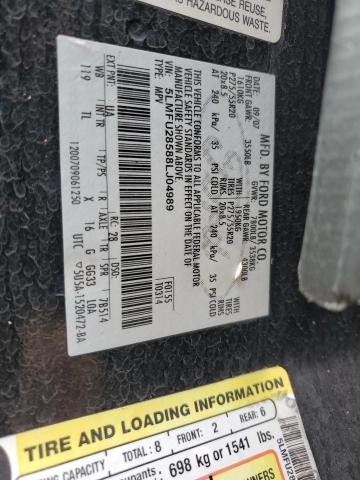 5LMFU28588LJ04989 - 2008 LINCOLN NAVIGATOR 黑色 照片 10