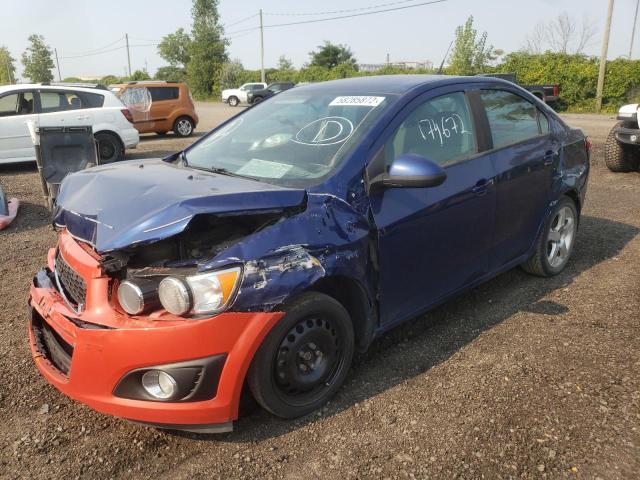 1G1JB5EH9E4204671 - 2014 CHEVROLET SONIC LS BLUE photo 2