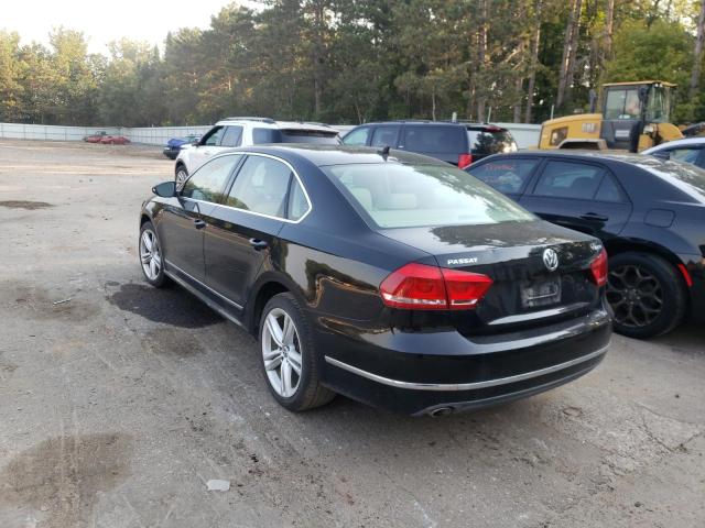 1VWCN7A3XCC005772 - 2012 VOLKSWAGEN PASSAT SEL BLACK photo 3