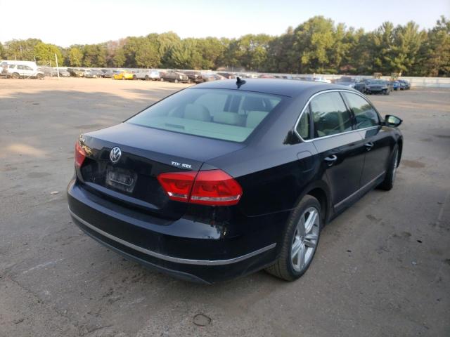 1VWCN7A3XCC005772 - 2012 VOLKSWAGEN PASSAT SEL BLACK photo 4