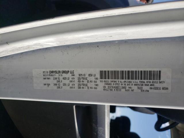 3C6TRVAG8EE119092 - 2014 RAM PROMASTER 白色 照片 10