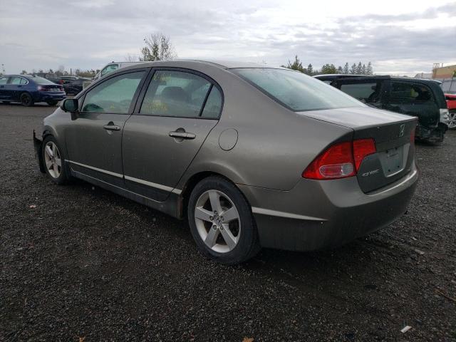 2HGFA16816H028650 - 2006 HONDA CIVIC EX GRAY photo 3