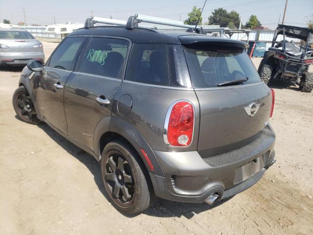 WMWZC5C51BWL53847 - 2011 MINI COOPER S C GRAY photo 3