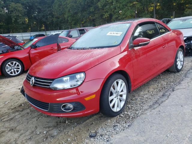 WVWBW7AH6CV004260 - 2012 VOLKSWAGEN EOS KOMFOR წითელი ფოტო 2