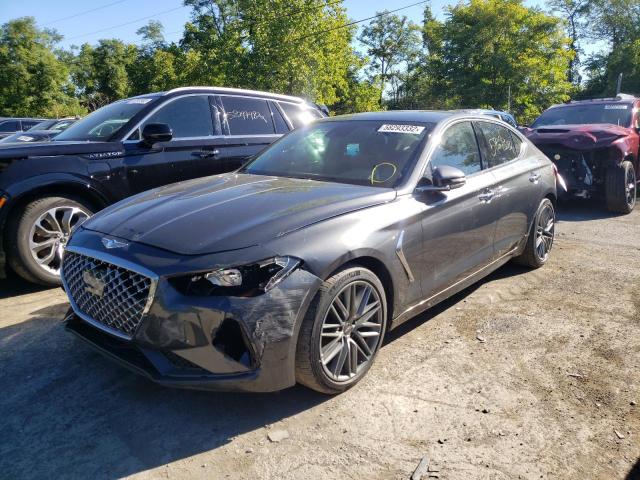 KMTG64LA5KU043819 - 2019 GENESIS G70 ADVANC GRAY photo 2