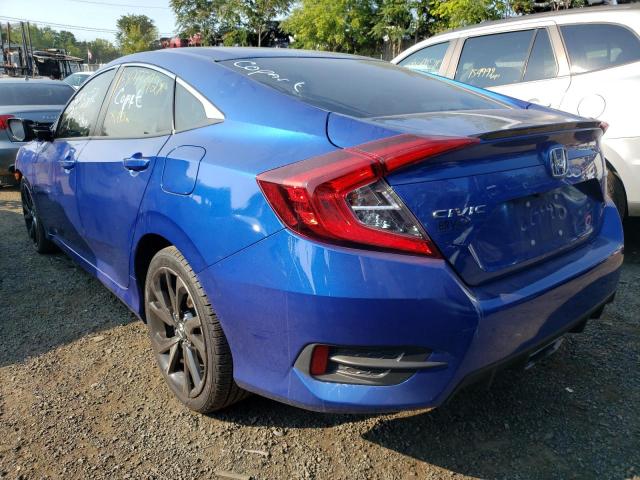 2HGFC2F81MH537912 - 2021 HONDA CIVIC SPOR BLUE photo 3