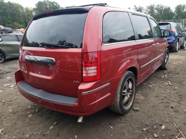 2A8HR64X38R127595 - 2008 CHRYSLER TOWN & COU RED photo 4