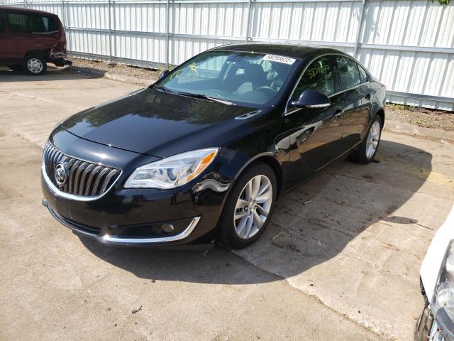 2G4GM5EX2H9139422 - 2017 BUICK REGAL BLACK photo 2