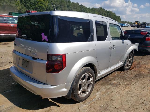 5J6YH18987L001193 - 2007 HONDA ELEMENT SC SILVER photo 4