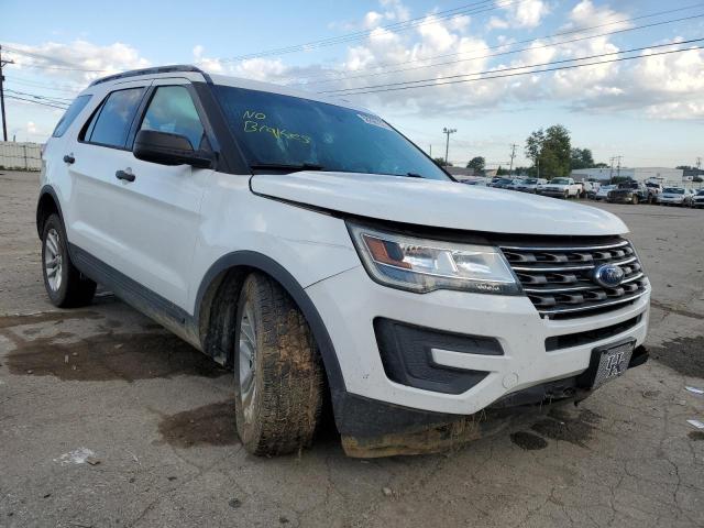 1FM5K8B82GGA03500 - 2016 FORD EXPLORER WHITE photo 1