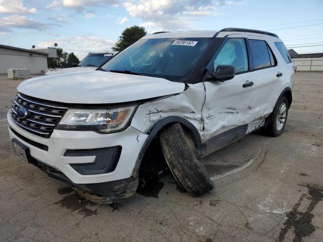 1FM5K8B82GGA03500 - 2016 FORD EXPLORER WHITE photo 2