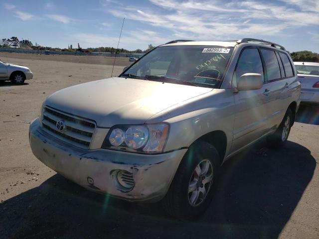 JTEHF21A920042881 - 2002 TOYOTA HIGHLANDER SILVER photo 2