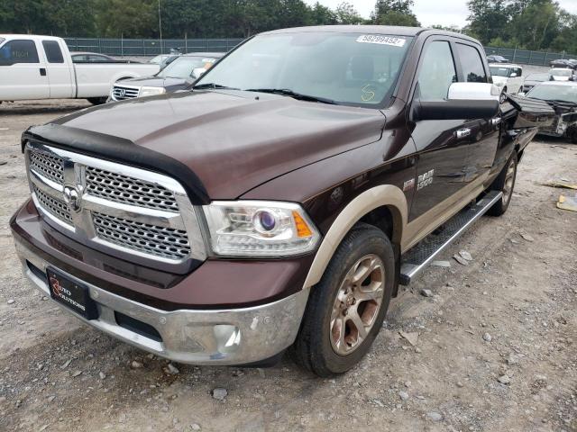 1C6RR7VT1ES192931 - 2014 RAM 1500 LARAM BROWN photo 2