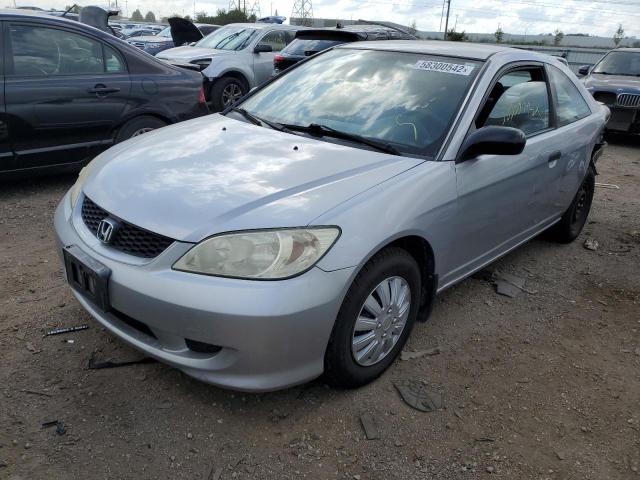 1HGEM22115L027100 - 2005 HONDA CIVIC DX V SILVER photo 2