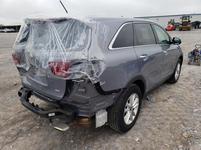 5XYPG4A37KG604913 - 2019 KIA SORENTO L GRAY photo 4