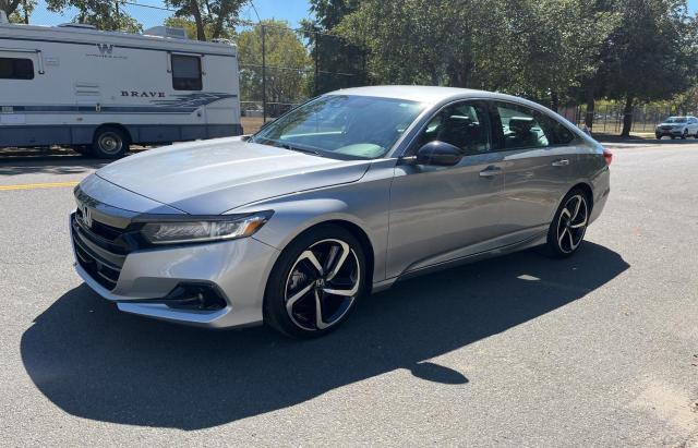 1HGCV1F39MA087453 - 2021 HONDA ACCORD SPO GRAY photo 2