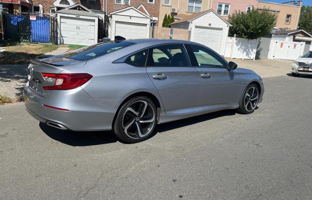 1HGCV1F39MA087453 - 2021 HONDA ACCORD SPO GRAY photo 4