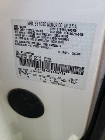 1LNHM87A7YY882653 - 2000 LINCOLN LS 白色 照片 10