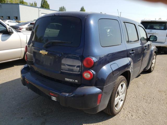 3GNCA13B19S618096 - 2009 CHEVROLET HHR LS BLUE photo 4