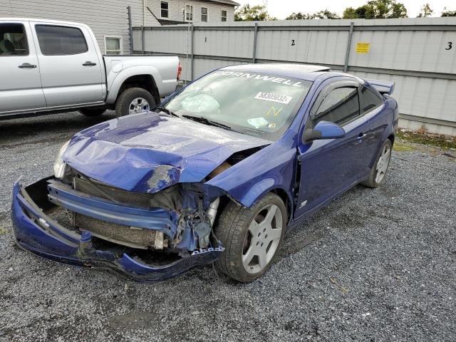 1G1AP14P067843153 - 2006 CHEVROLET COBALT SS BLUE photo 2