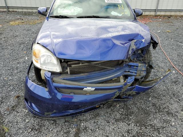 1G1AP14P067843153 - 2006 CHEVROLET COBALT SS BLUE photo 9