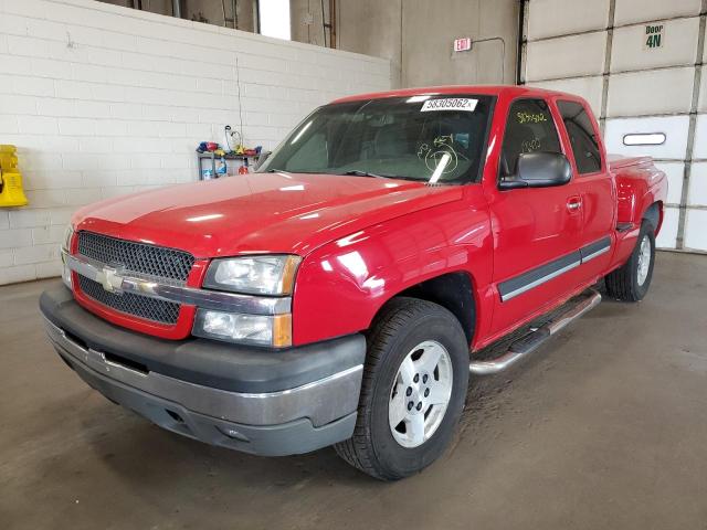 1GCEK19B85Z253144 - 2005 CHEVROLET SILVERADO RED photo 2