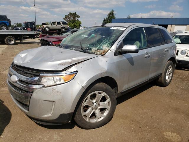 2FMDK3JC4EBA04298 - 2014 FORD EDGE SEL SILVER photo 2