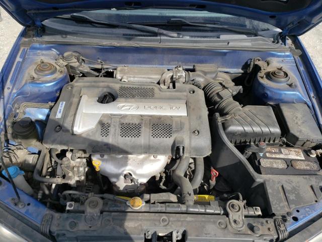 KMHDN46D35U085433 - 2005 HYUNDAI ELANTRA GL BLUE photo 7