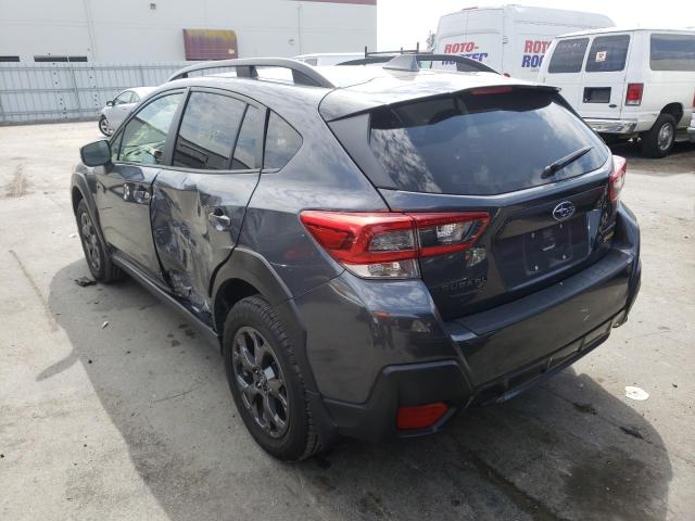 JF2GTHRC2MH217611 - 2021 SUBARU CROSSTREK CHARCOAL photo 3