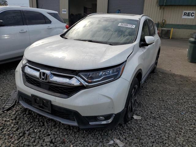 2HKRW2H99HH673775 - 2017 HONDA CR-V TOURI WHITE photo 9