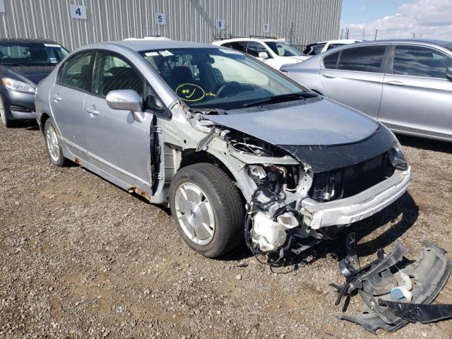 JHMFA362X6S801032 - 2008 HONDA CIVIC HYBR SILVER photo 1