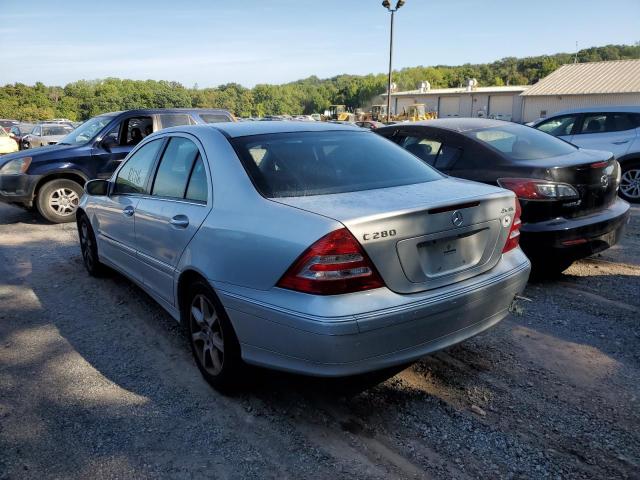 WDBRF92H57F868501 - 2007 MERCEDES-BENZ C 280 4MAT SILVER photo 3