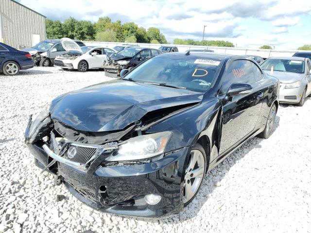 JTHFF2C21C2522144 - 2012 LEXUS IS 250 BLACK photo 2