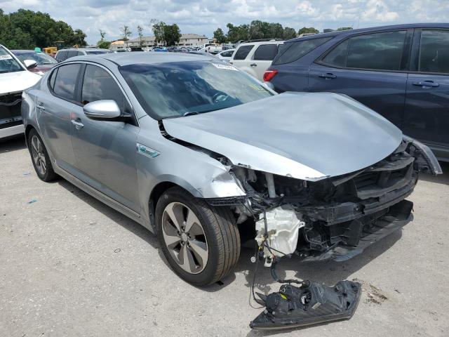 KNAGN4ADXE5073182 - 2014 KIA OPTIMA HYB SILVER photo 1