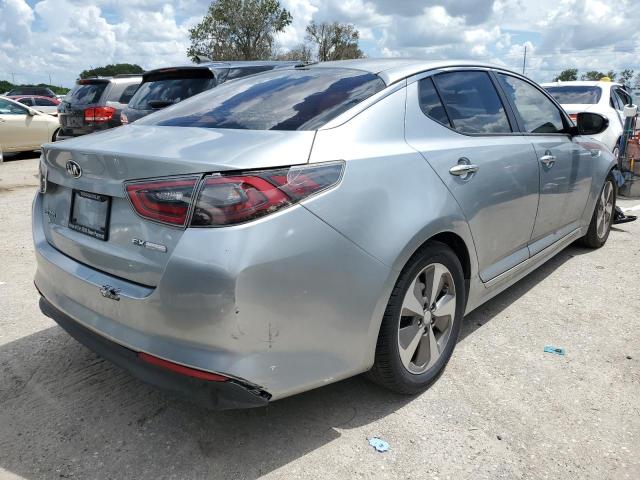 KNAGN4ADXE5073182 - 2014 KIA OPTIMA HYB SILVER photo 4