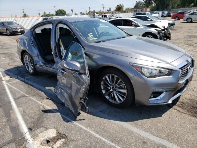 JN1EV7AP8KM510252 - 2019 INFINITI Q50 LUXE GRAY photo 1