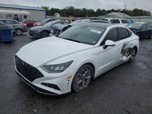 5NPEF4JA1MH099150 - 2021 HYUNDAI SONATA SEL WHITE photo 2