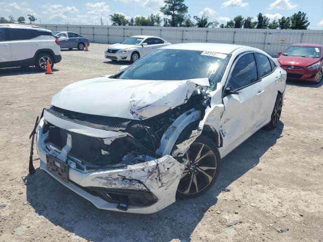 2HGFC2F89LH505675 - 2020 HONDA CIVIC SPOR WHITE photo 2
